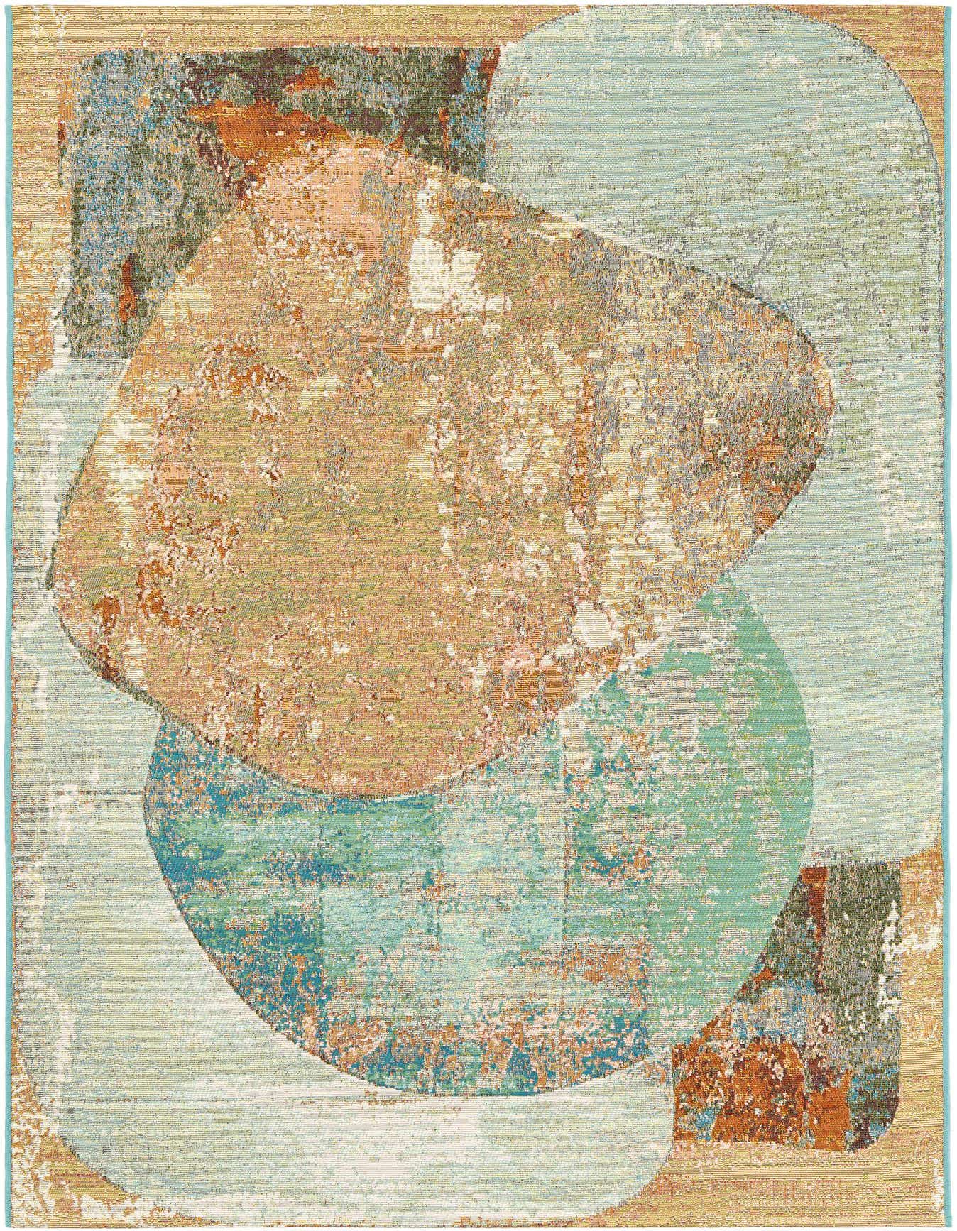 4' 1 x 6' 1 Easy-Clean Modern Indoor / Outdoor Rug