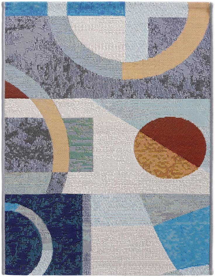 Detail image of 2' x 3' 1 Easy-Clean Modern Indoor / Outdoor Rug