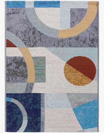 2' x 3' 1 Easy-Clean Modern Indoor / Outdoor Rug