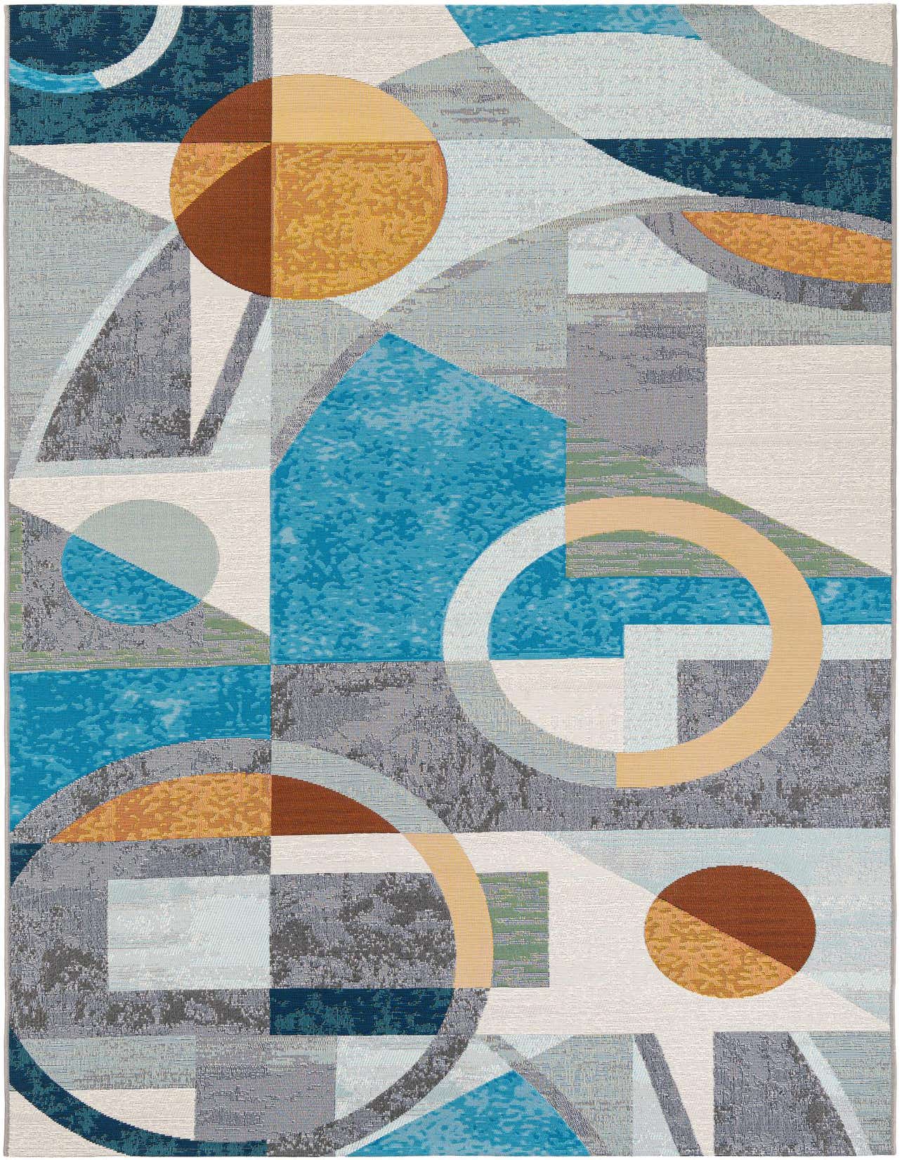 5' 3 x 8' Easy-Clean Modern Indoor / Outdoor Rug