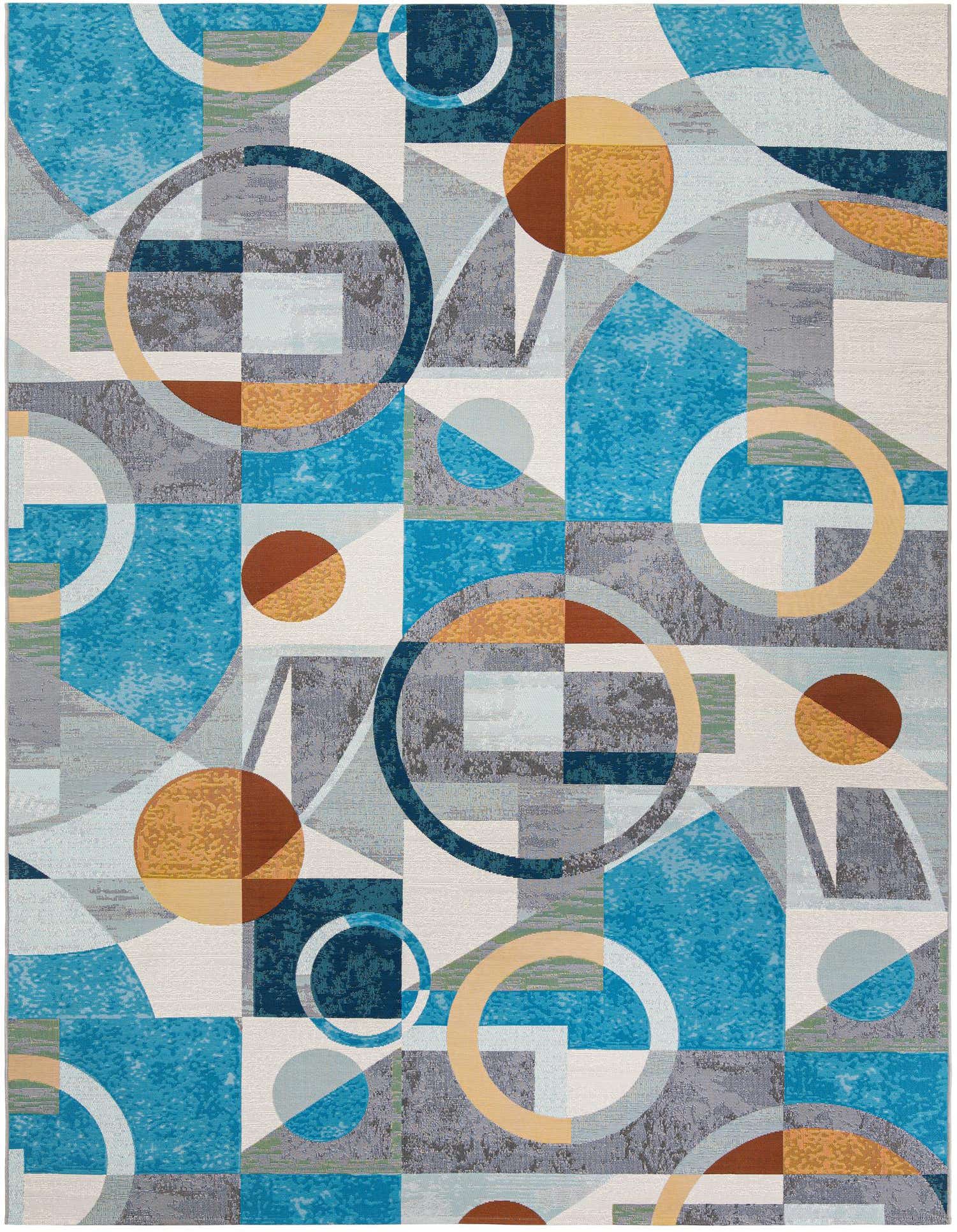 9' x 12' Easy-Clean Modern Indoor / Outdoor Rug