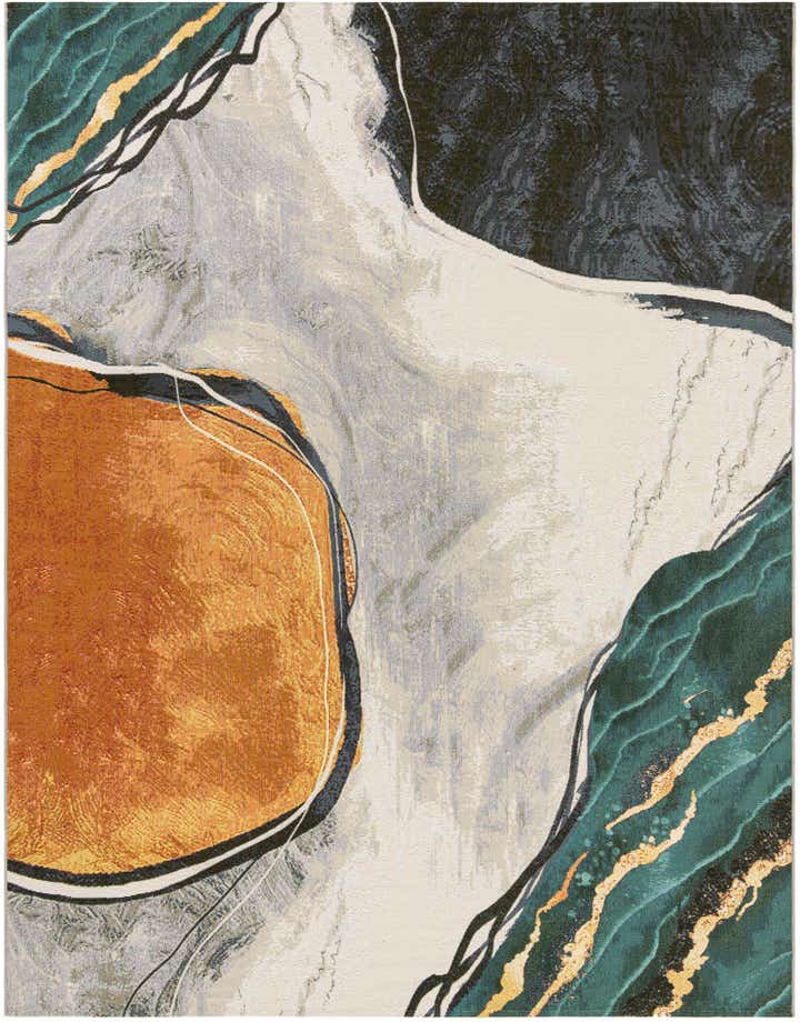 7' 10 x 10' Easy-Clean Modern Indoor / Outdoor Rug