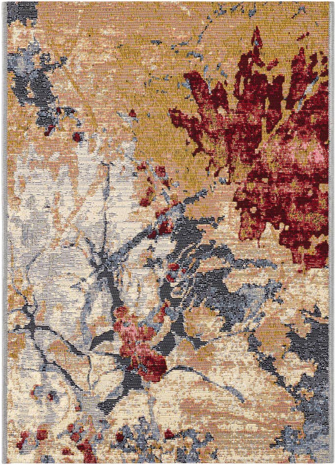 Detail image of 2' x 3' Easy-Clean Modern Indoor / Outdoor Rug
