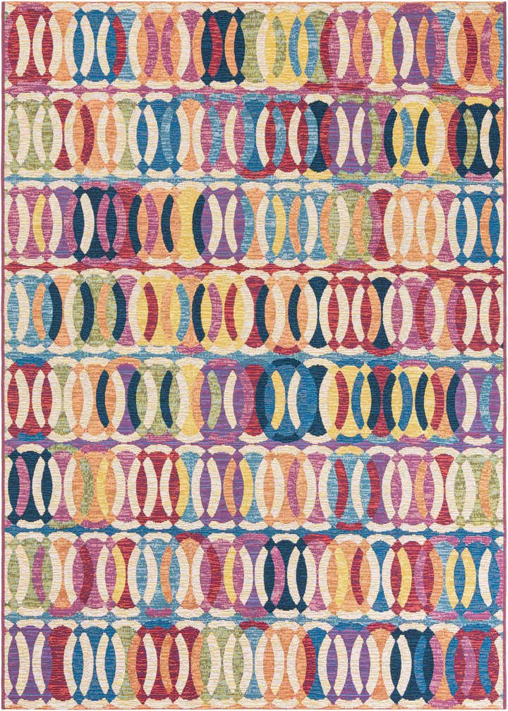 5' 3 x 8' Easy-Clean Modern Indoor / Outdoor Rug