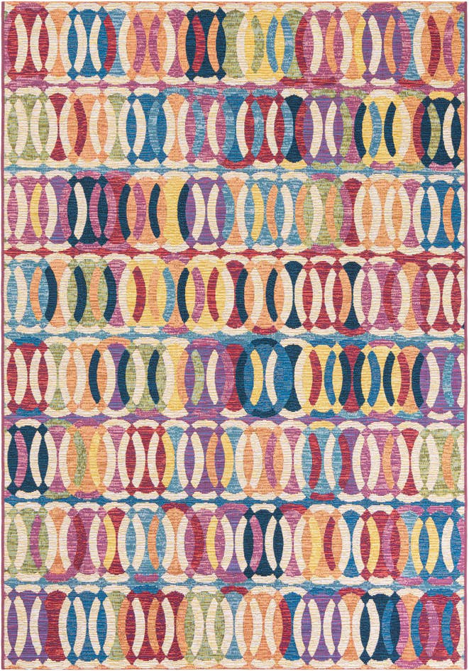 Detail image of 5' 3 x 8' Easy-Clean Modern Indoor / Outdoor Rug