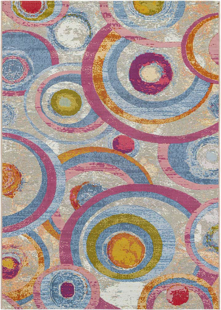 5' x 8' Easy-Clean Modern Indoor / Outdoor Rug