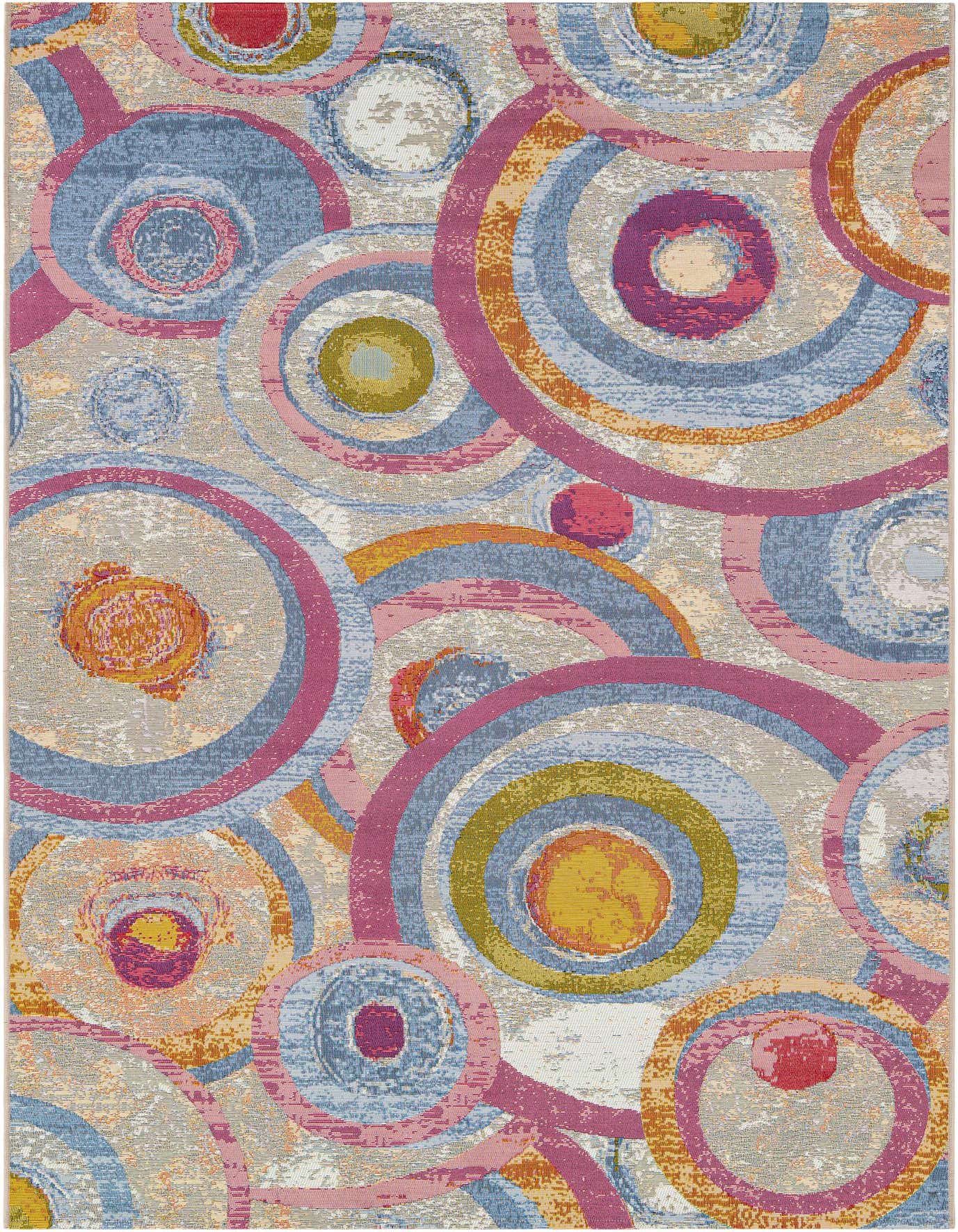 6' x 9' Easy-Clean Modern Indoor / Outdoor Rug
