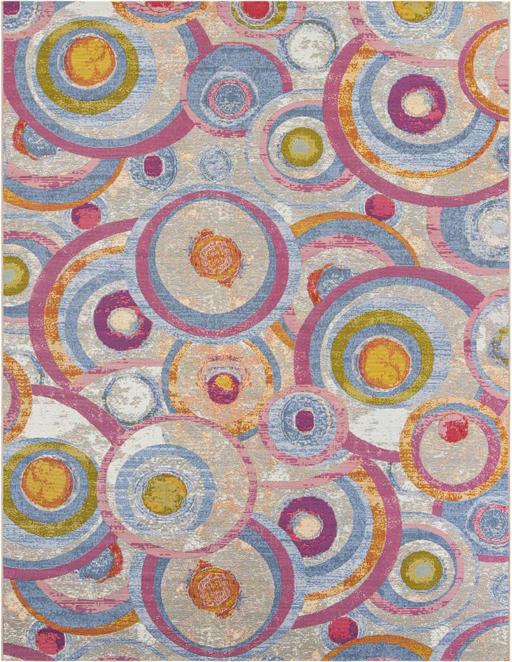 Detail image of 9' x 12' Easy-Clean Modern Indoor / Outdoor Rug