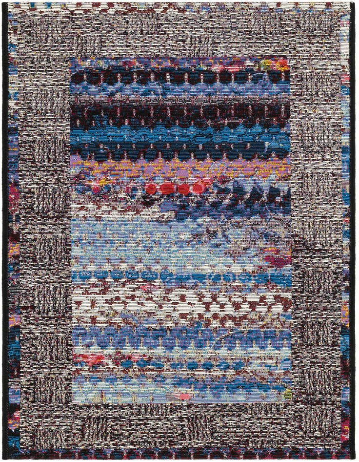 Detail image of 2' x 3' Easy-Clean Modern Indoor / Outdoor Rug