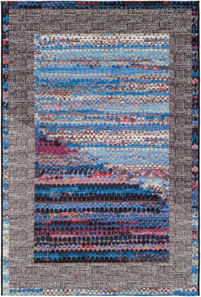Detail image of 4' x 6' Easy-Clean Modern Indoor / Outdoor Rug