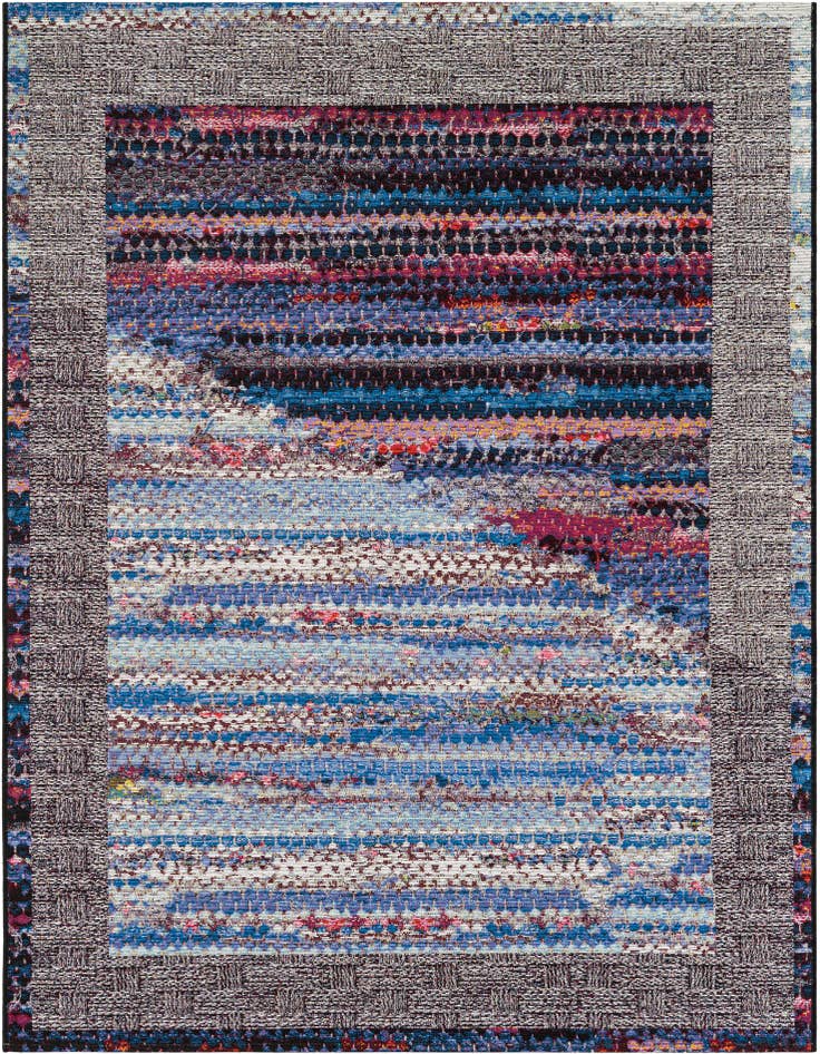 Detail image of 5' x 7' Easy-Clean Modern Indoor / Outdoor Rug