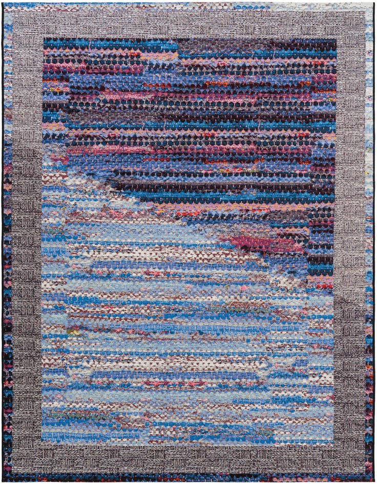 Detail image of 6' x 9' Easy-Clean Modern Indoor / Outdoor Rug