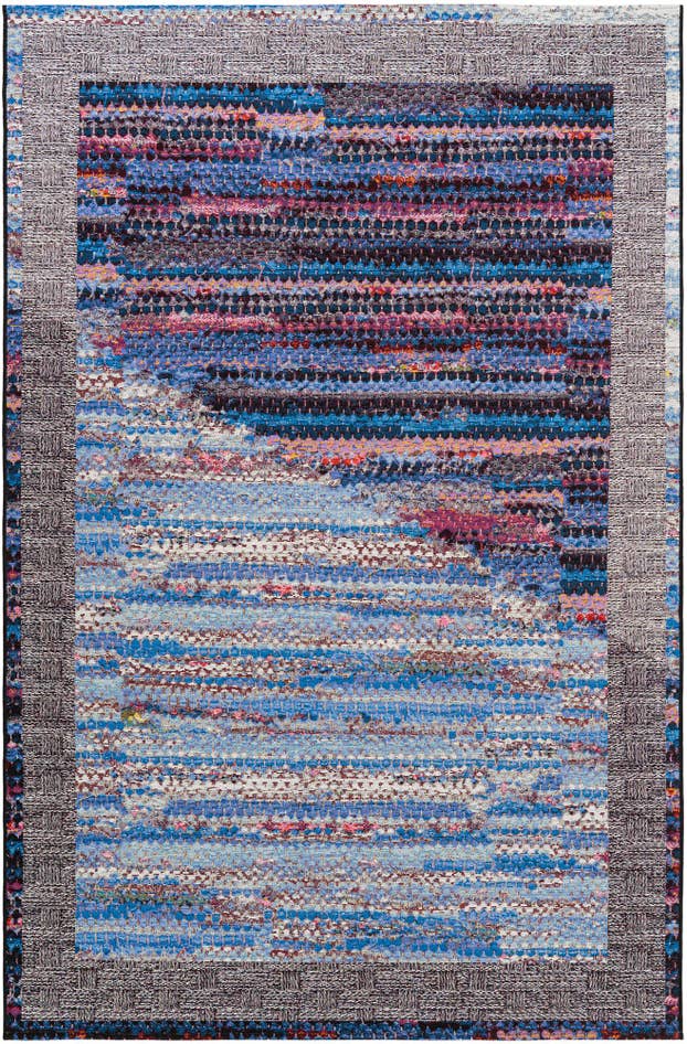 Detail image of 6' x 9' Easy-Clean Modern Indoor / Outdoor Rug