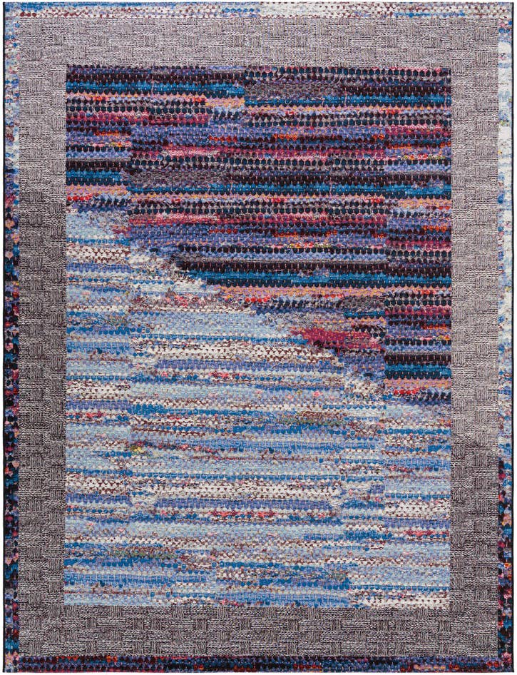 Detail image of 7' 10 x 10' Easy-Clean Modern Indoor / Outdoor Rug