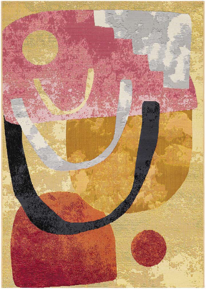 4' x 6' Easy-Clean Modern Indoor / Outdoor Rug