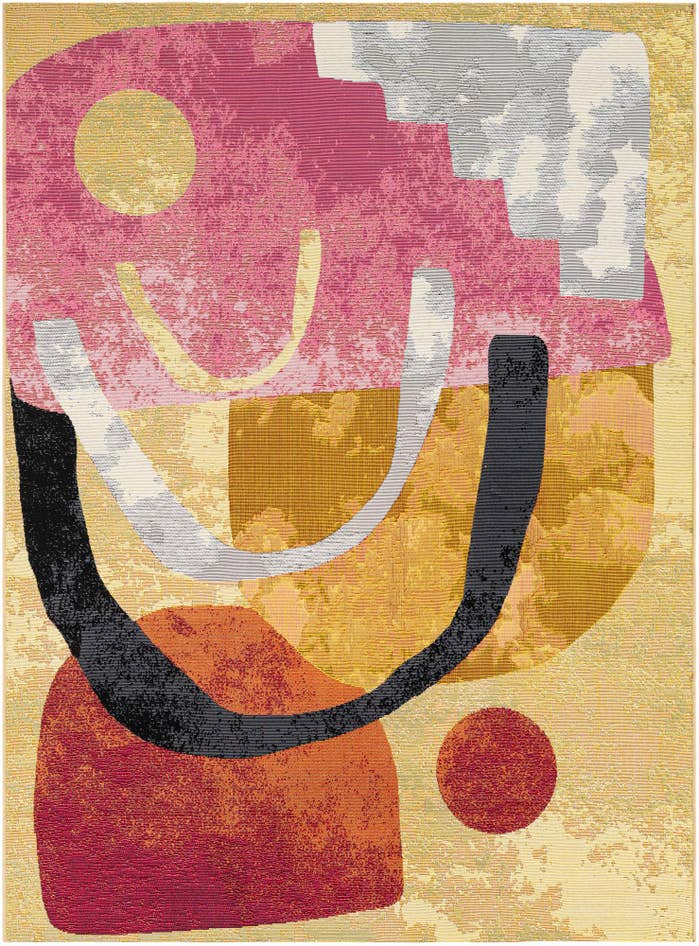 Detail image of 5' x 7' Easy-Clean Modern Indoor / Outdoor Rug