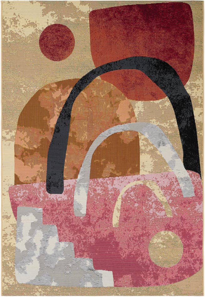 Detail image of 5' x 8' Easy-Clean Modern Indoor / Outdoor Rug