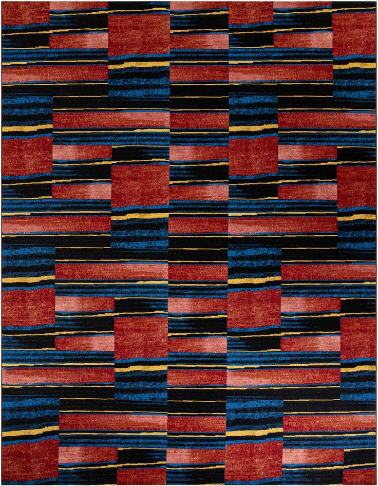 Detail image of 10' x 14' Easy-Clean Modern Indoor / Outdoor Rug