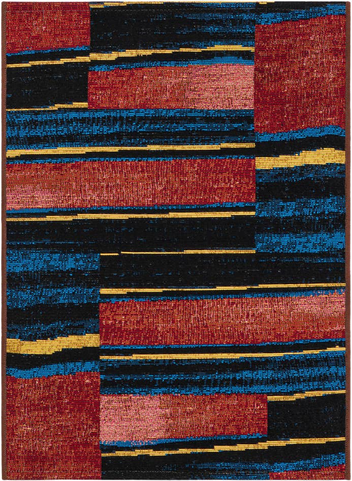 Detail image of 2' x 3' Easy-Clean Modern Indoor / Outdoor Rug