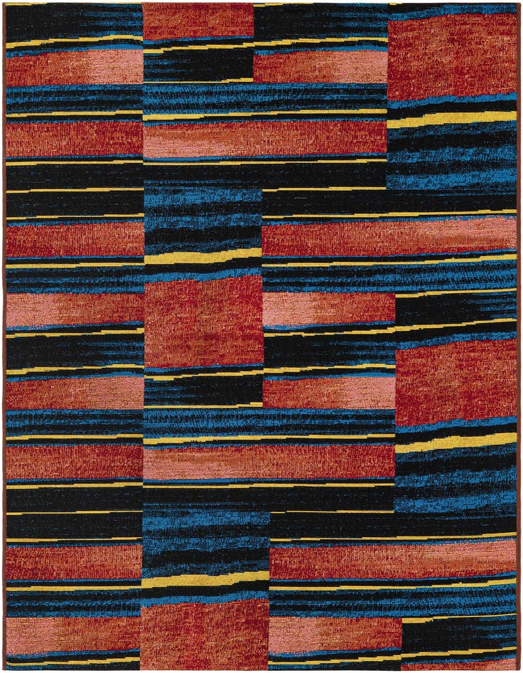Detail image of 4' x 6' Easy-Clean Modern Indoor / Outdoor Rug