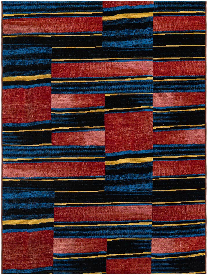 Detail image of 5' x 7' Easy-Clean Modern Indoor / Outdoor Rug