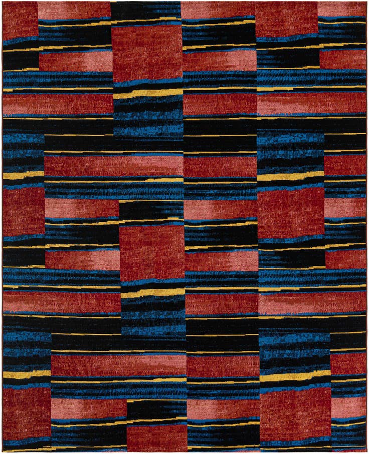 Detail image of 7' 10 x 10' Easy-Clean Modern Indoor / Outdoor Rug