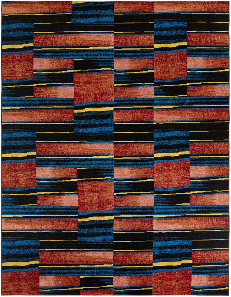 Detail image of 9' x 12' Easy-Clean Modern Indoor / Outdoor Rug