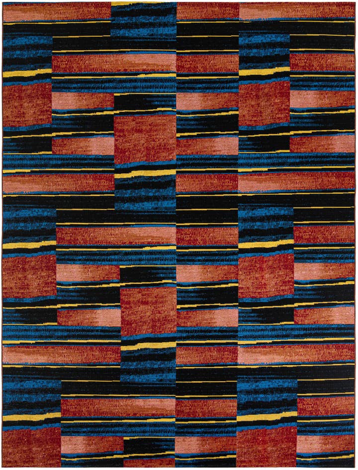 Detail image of 9' x 12' Easy-Clean Modern Indoor / Outdoor Rug