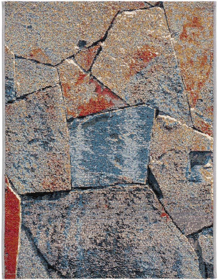 Detail image of 2' x 3' Easy-Clean Modern Indoor / Outdoor Rug