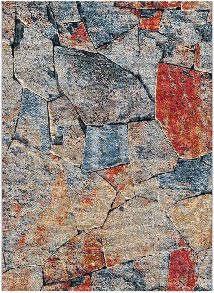 Detail image of 5' x 7' Easy-Clean Modern Indoor / Outdoor Rug
