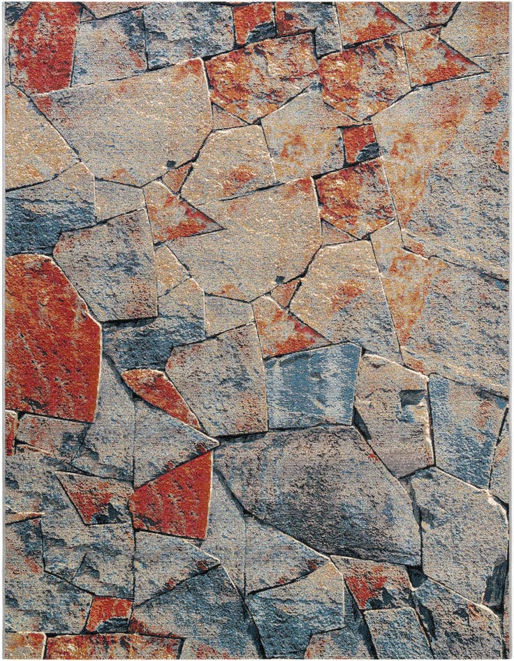 Detail image of 6' x 9' Easy-Clean Modern Indoor / Outdoor Rug
