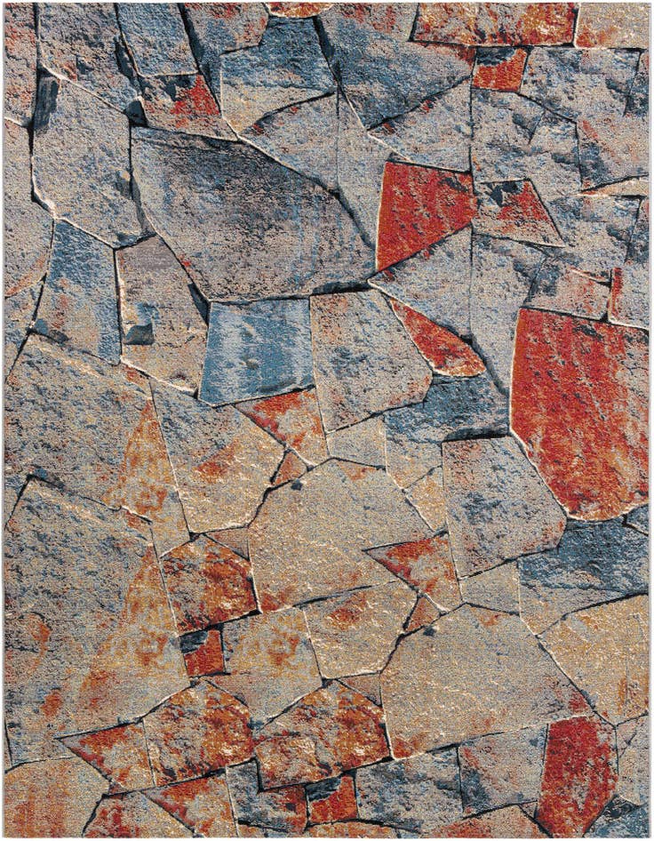 Detail image of 7' 10 x 10' Easy-Clean Modern Indoor / Outdoor Rug