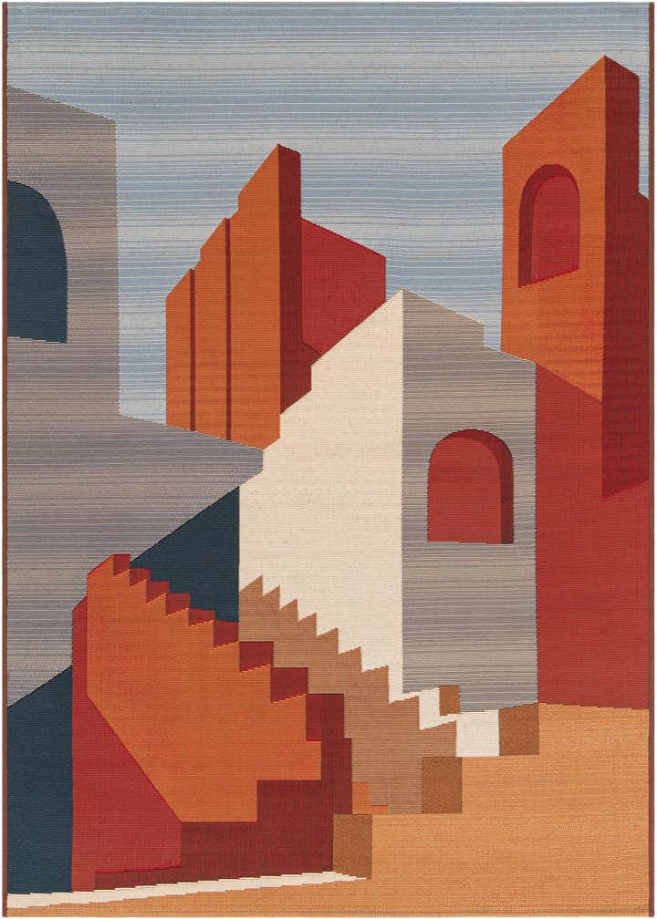 4' x 6' Easy-Clean Modern Indoor / Outdoor Rug