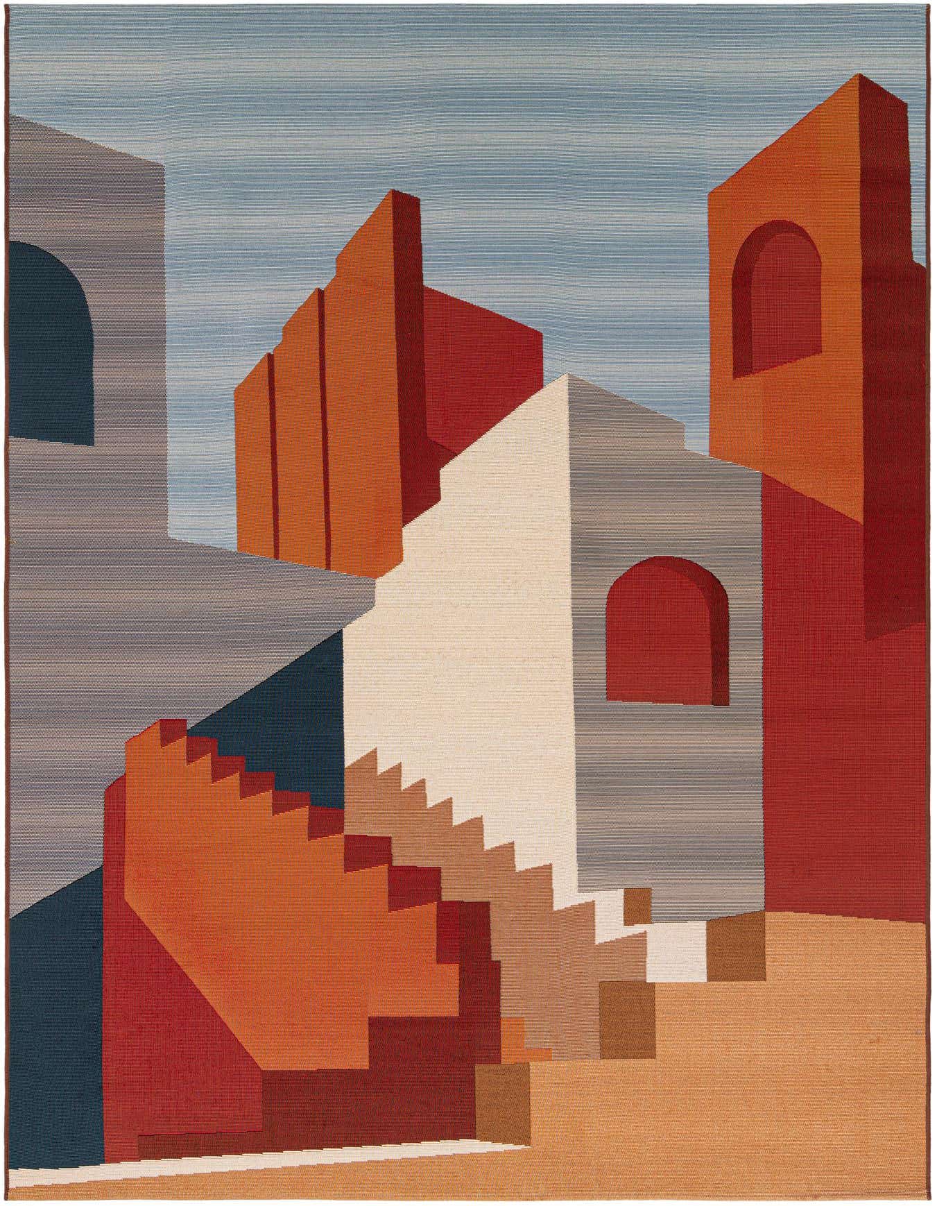 6' x 9' Easy-Clean Modern Indoor / Outdoor Rug