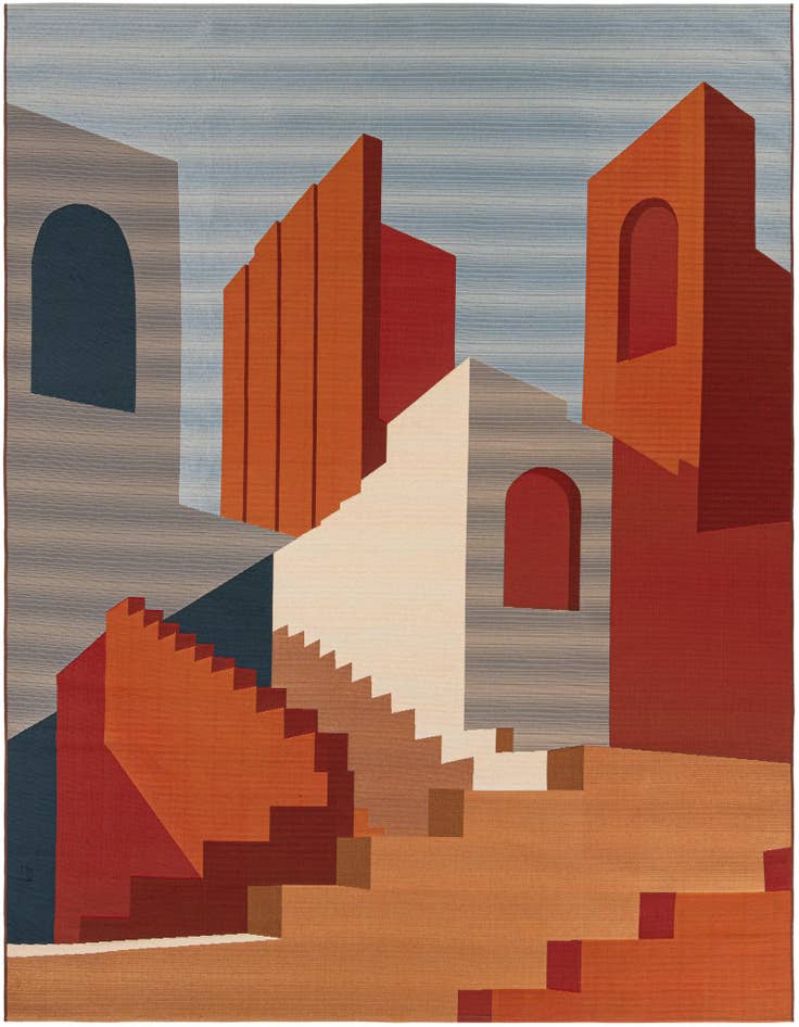 Detail image of 9' x 12' Easy-Clean Modern Indoor / Outdoor Rug