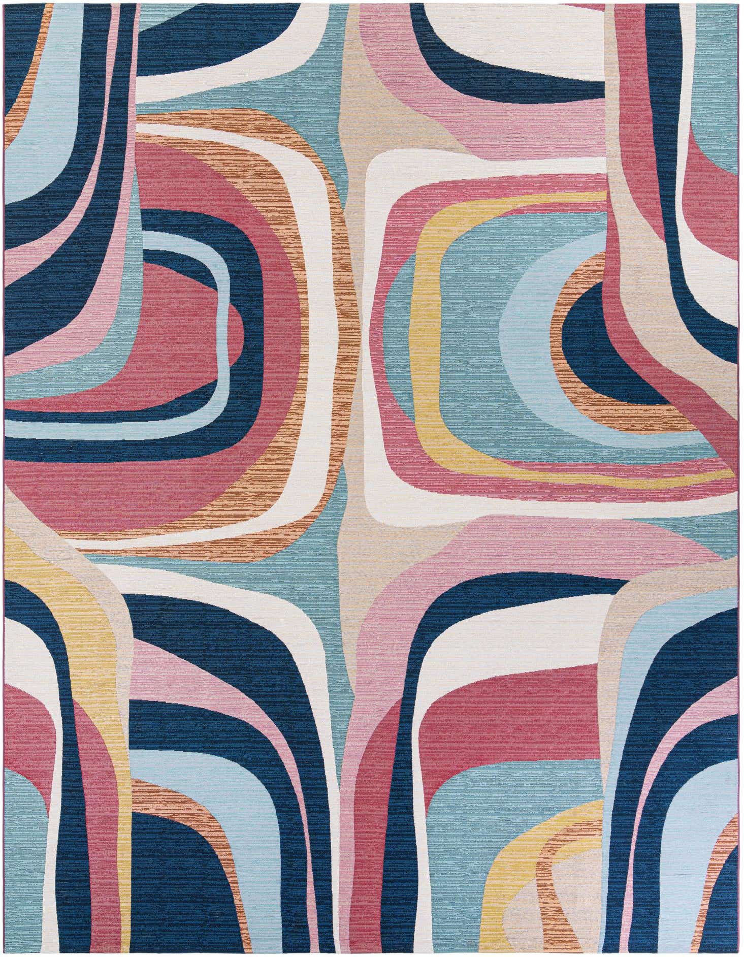 10' x 14' Easy-Clean Modern Indoor / Outdoor Rug