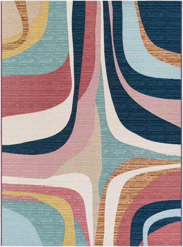 Detail image of 5' x 7' Easy-Clean Modern Indoor / Outdoor Rug