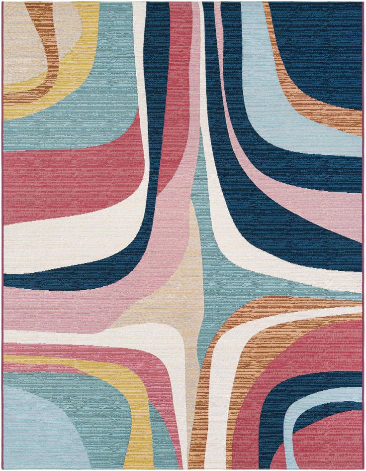 Detail image of 5' x 8' Easy-Clean Modern Indoor / Outdoor Rug