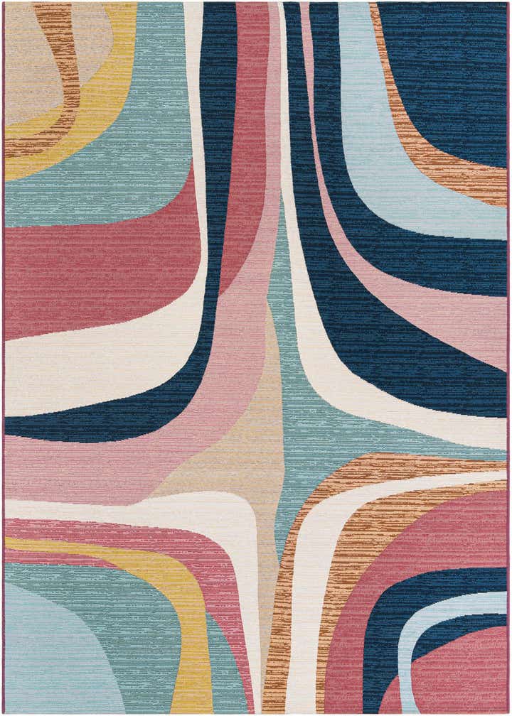 6' x 9' Easy-Clean Modern Indoor / Outdoor Rug