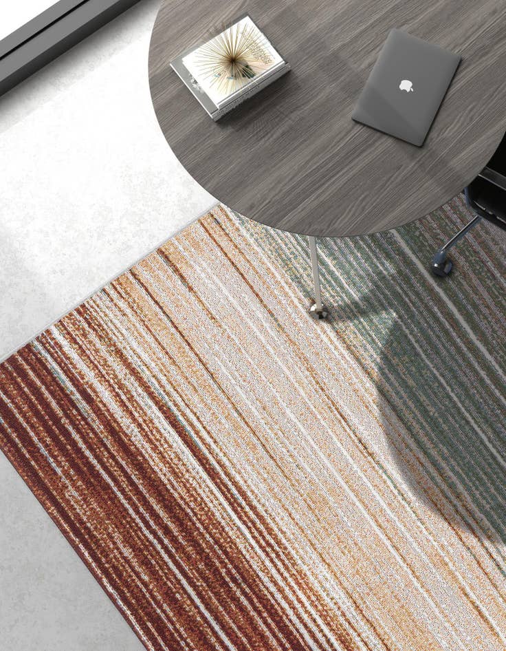 Detail image of 7' 10 x 10'  Washable Modern Indoor / Outdoor Rug