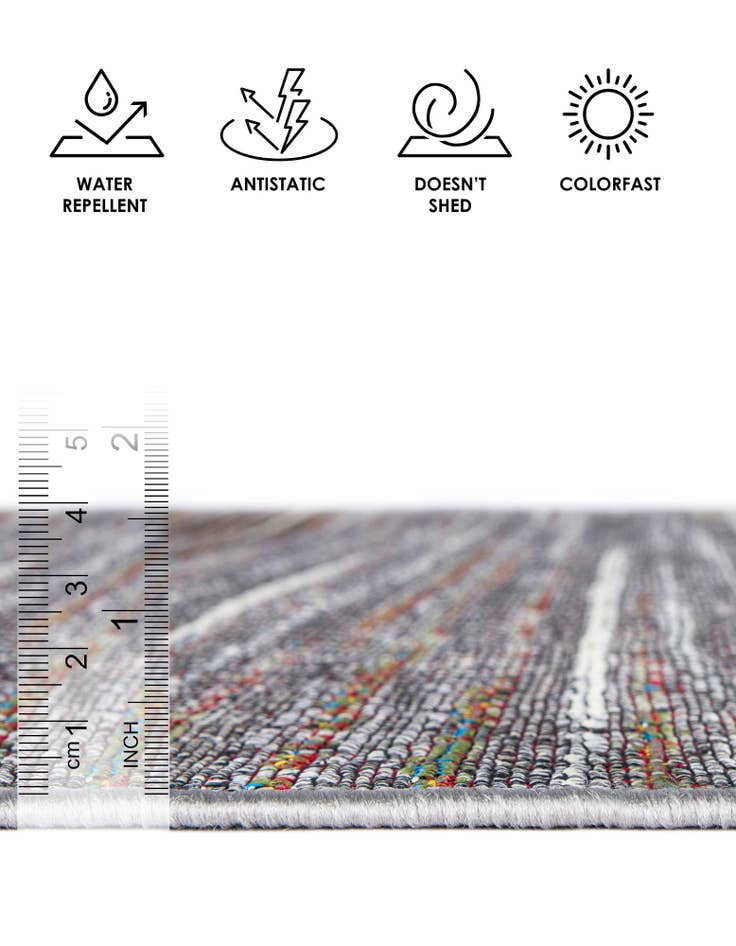 Detail image of 5' x 7' Easy-Clean Modern Indoor / Outdoor Rug