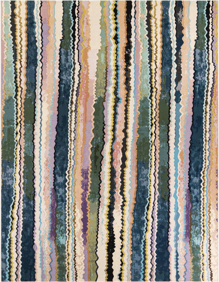 Detail image of 10' x 14' Easy-Clean Modern Indoor / Outdoor Rug