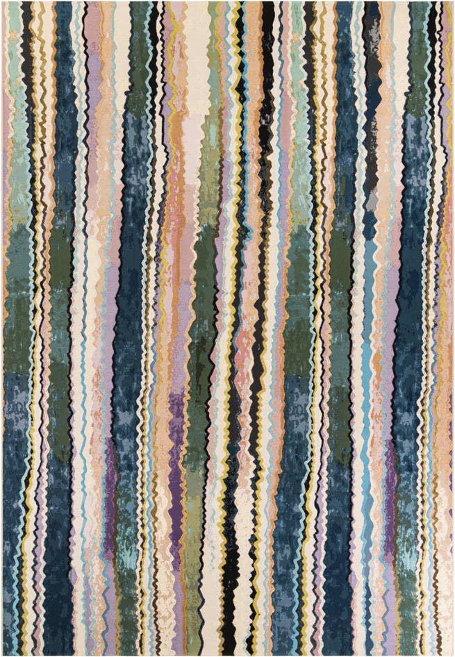 Detail image of 10' x 14' Easy-Clean Modern Indoor / Outdoor Rug