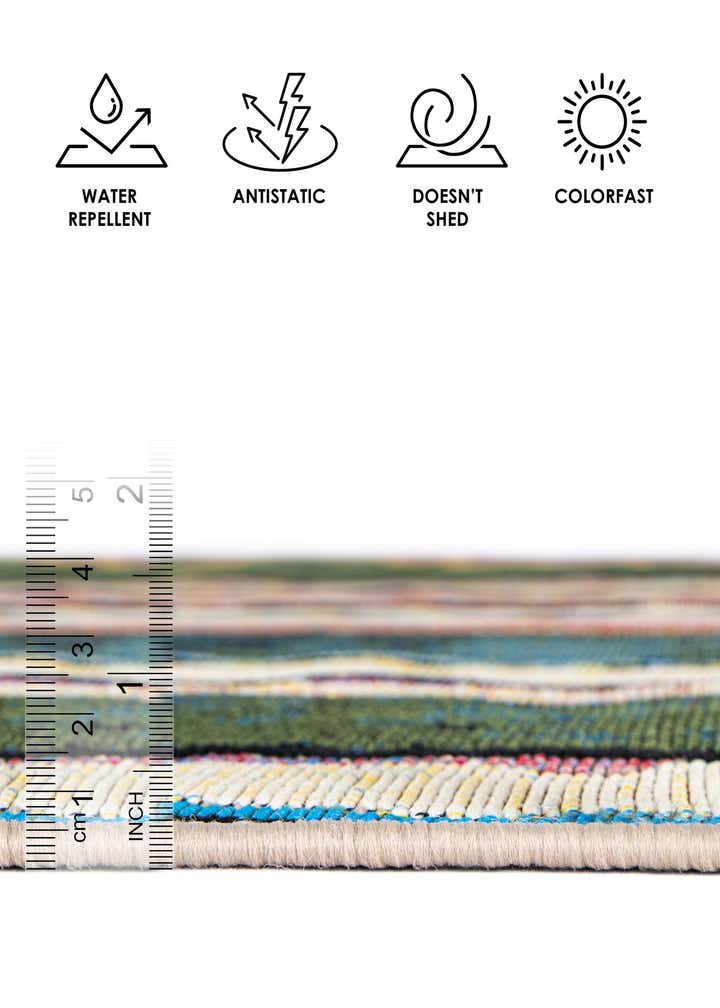 9' x 12' Easy-Clean Modern Indoor / Outdoor Rug