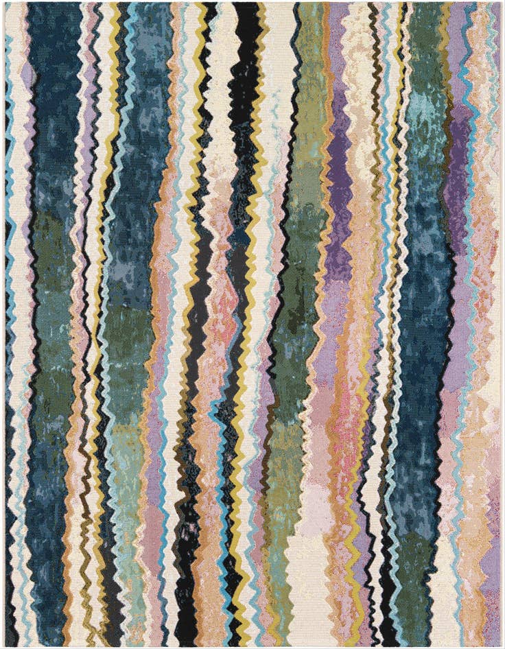 Detail image of 5' x 8' Easy-Clean Modern Indoor / Outdoor Rug