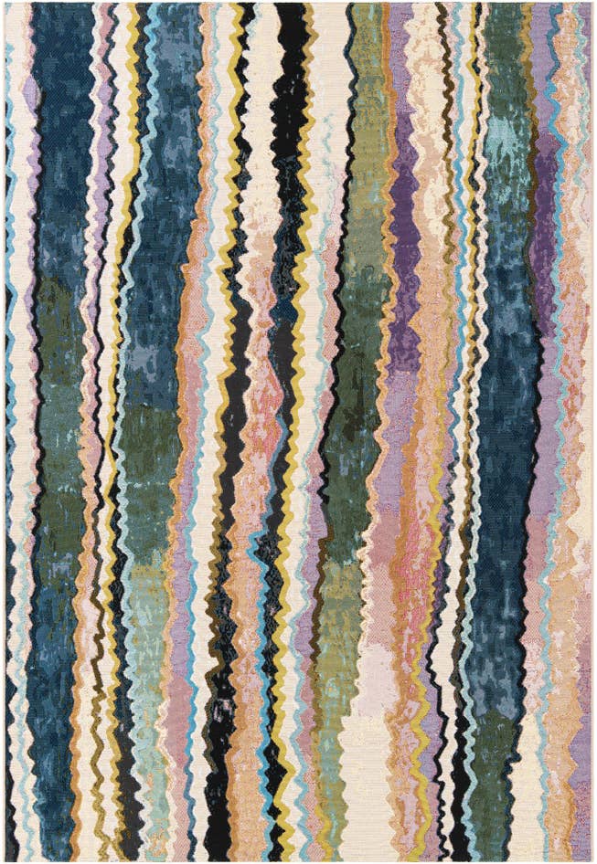 Detail image of 6' x 9' Easy-Clean Modern Indoor / Outdoor Rug