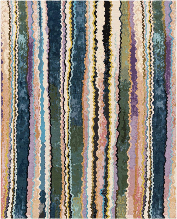 Detail image of 7' 10 x 10' Easy-Clean Modern Indoor / Outdoor Rug