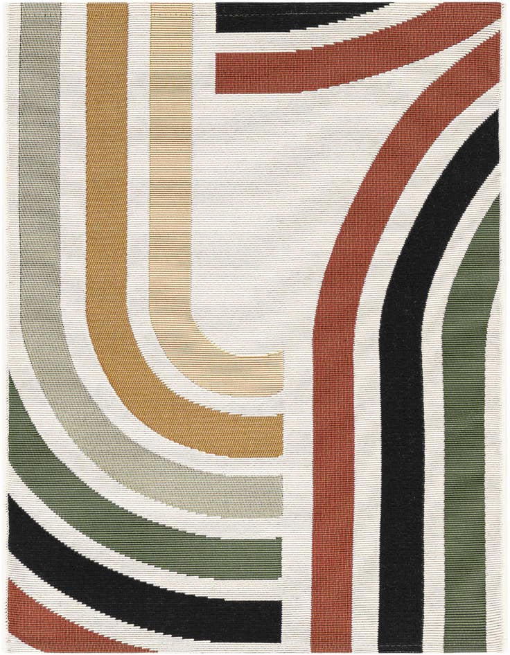 Detail image of 2' x 3' Easy-Clean Modern Indoor / Outdoor Rug