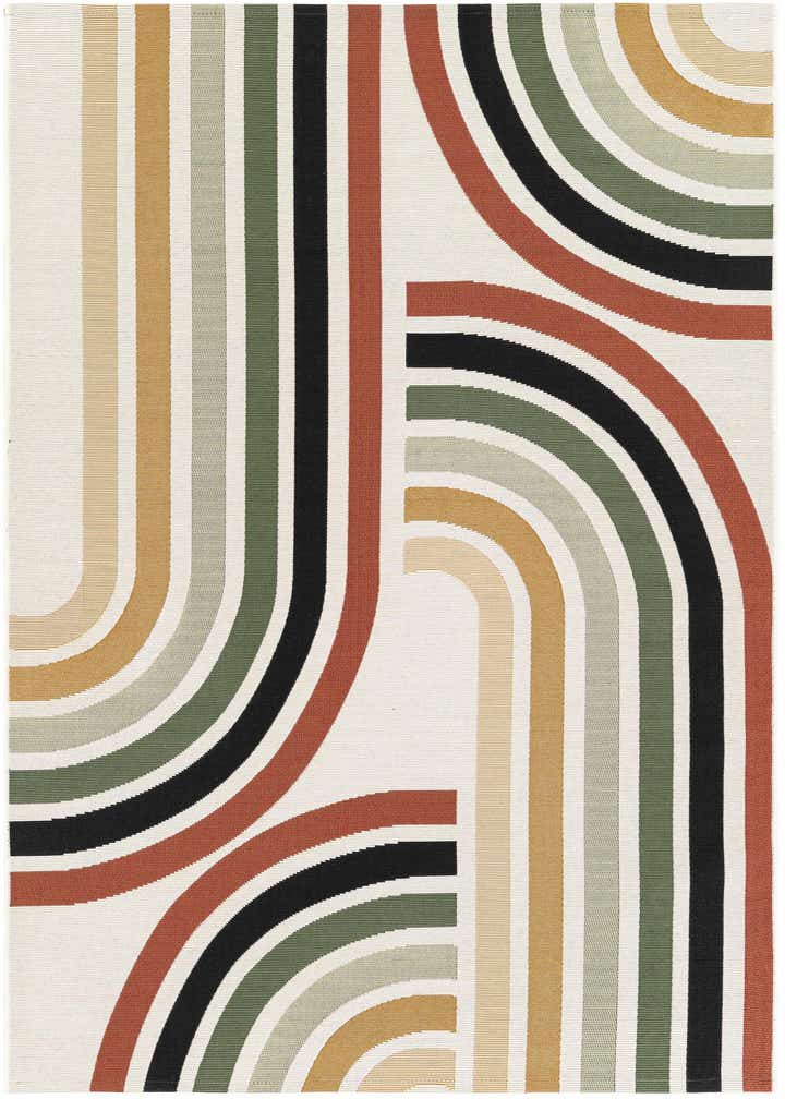 4' x 6' Easy-Clean Modern Indoor / Outdoor Rug