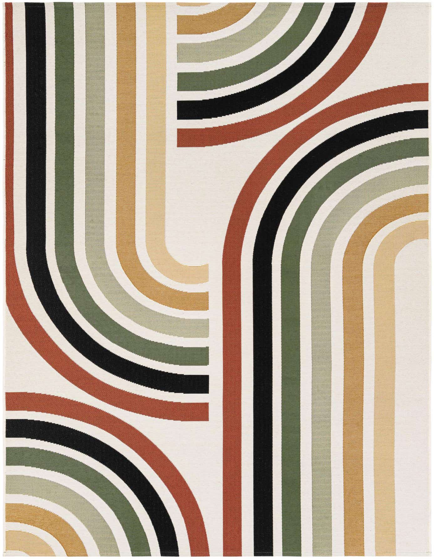 5' x 8' Easy-Clean Modern Indoor / Outdoor Rug